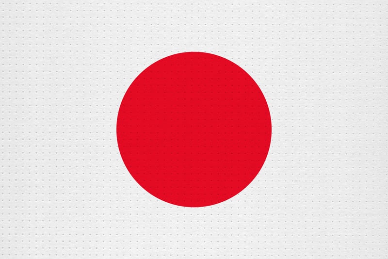 Metal Japanese Flag of Japan